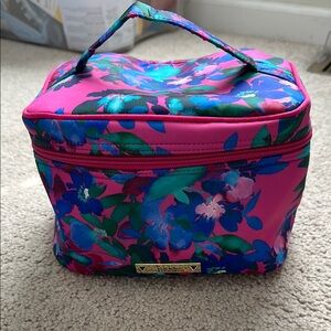 Vibrant Floral Cosmetic Bag